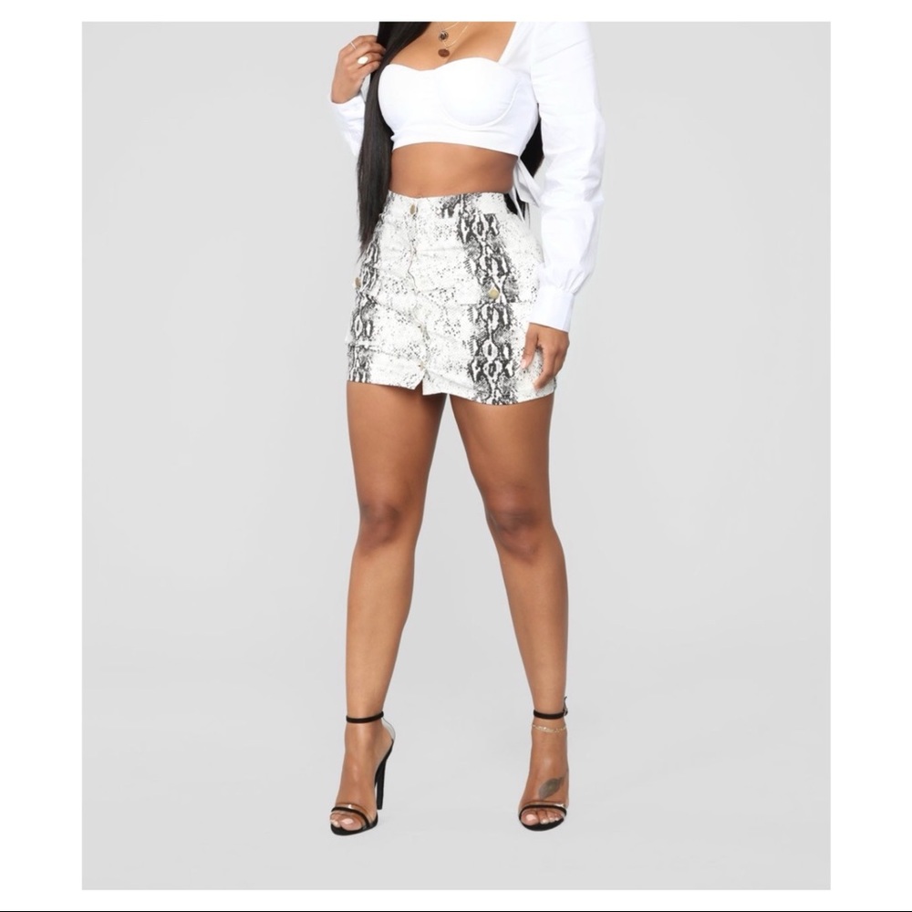 Snake Cargo Skirt